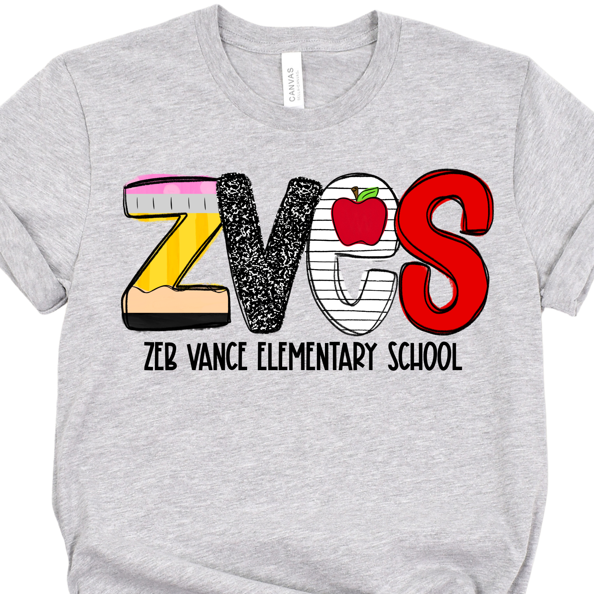 School House Alpha ZVES- Grey SHORT SLEEVE