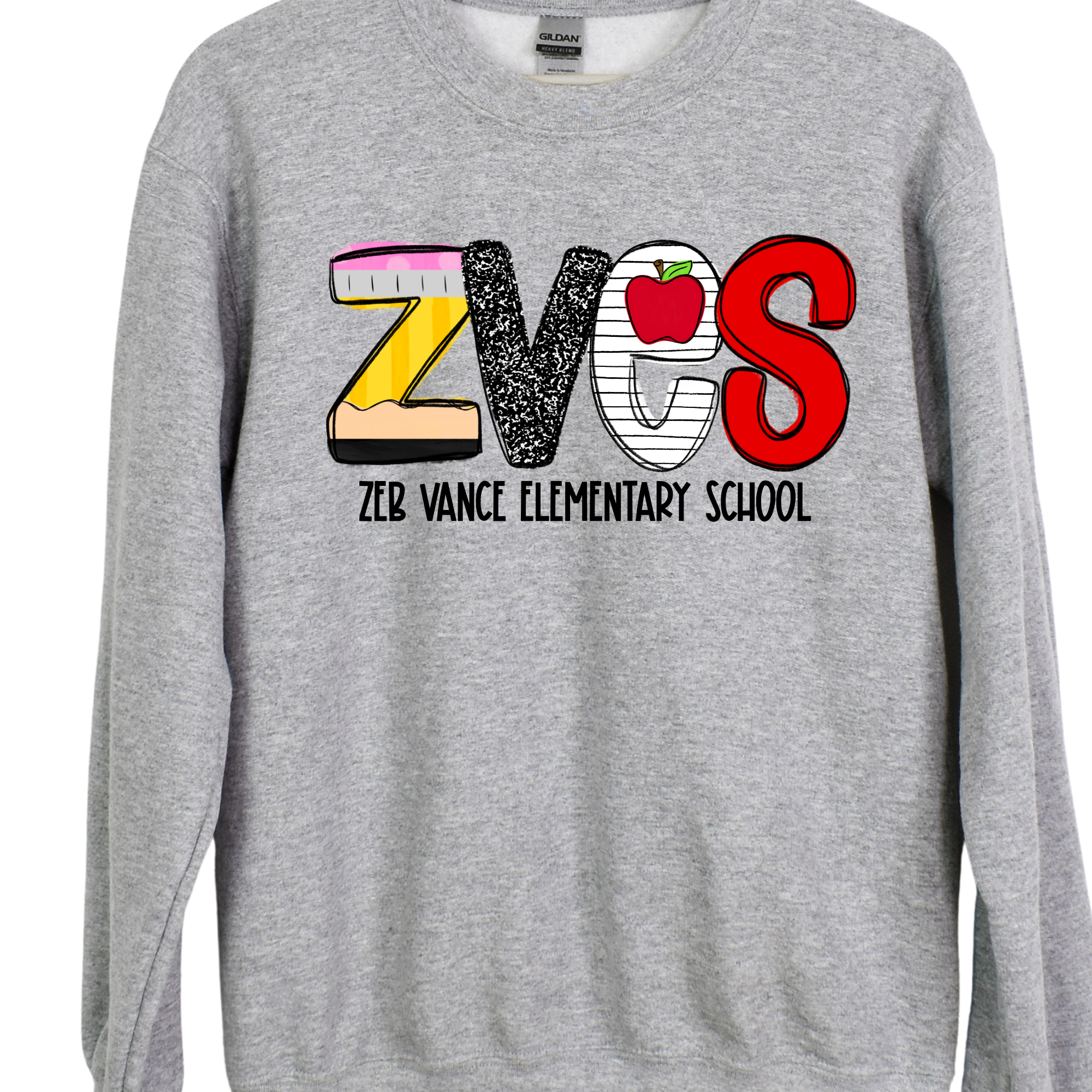 School House Alpha- ZVES Grey SWEATSHIRT