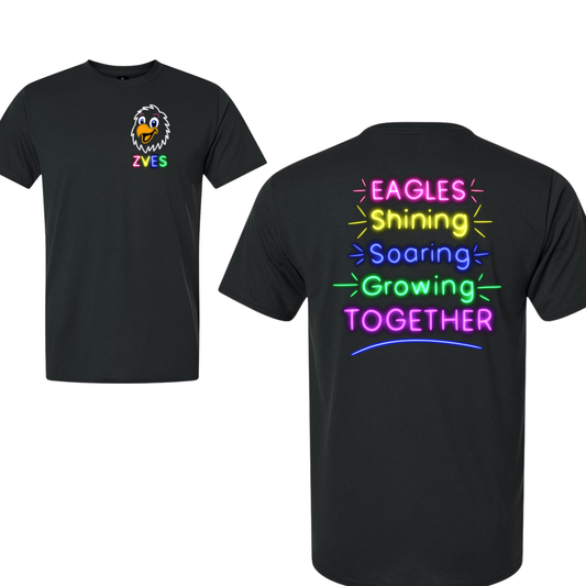 Neon Zeb Vance Eagles- Black Short Sleeve