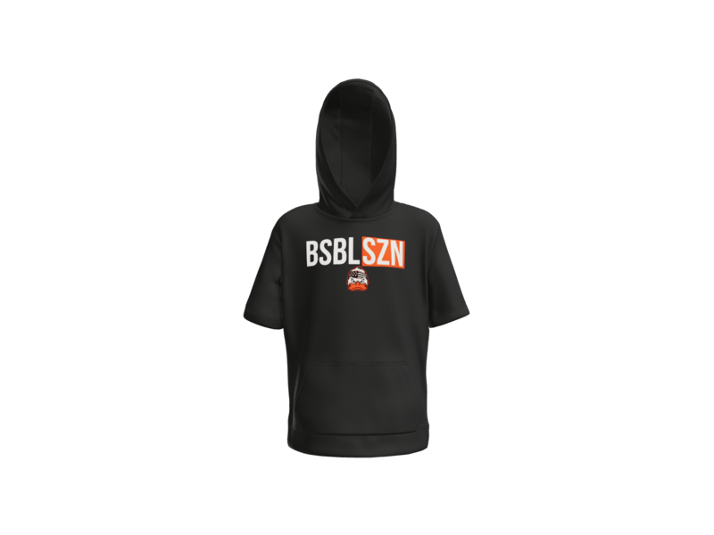 BSBL SZN Sport-Tek® Youth Sport-Wick® Fleece Short Sleeve Hooded Pullover